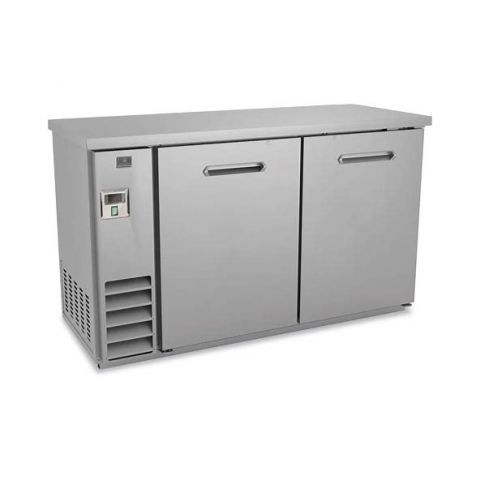 60" Back Bar Cooler With Stainless Steel Exterior