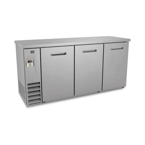 73" Back Bar Cooler with Solid Door, 20.8 Cu. Ft.