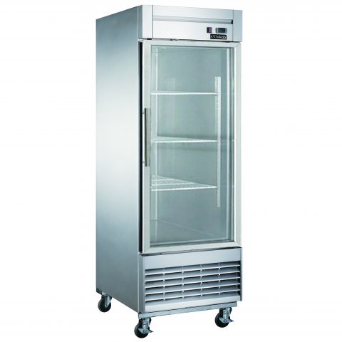 One Glass Door Refrigerator Bottom Mount - Dukers D28R-GS1