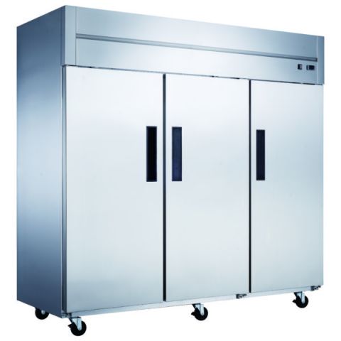 Three Solid Door Refrigerator - Dukers D83AR