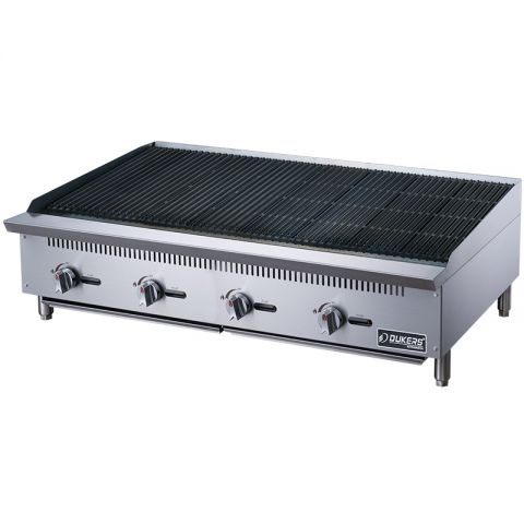 Gas Charbroiler, Countertop, Heavy Duty 48" - Dukers DCCB48