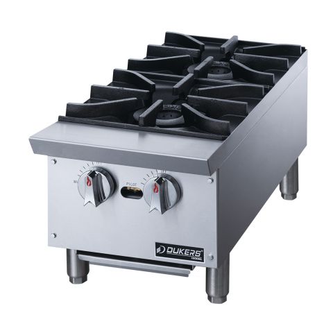  Hot Plate with 2 Burners - Dukers DCHPA12 