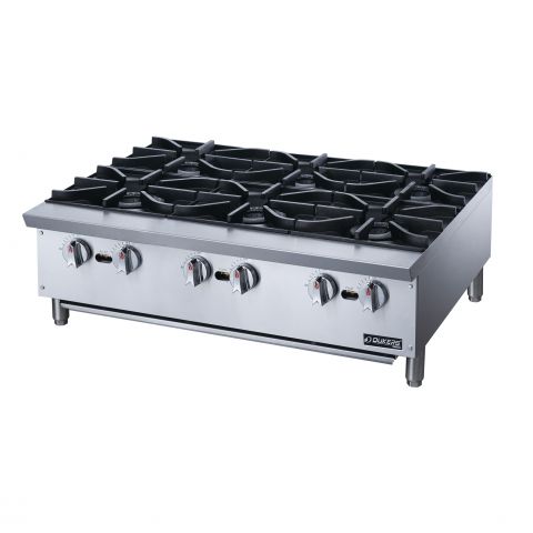 Hot Plate with 6 Burners - Dukers DCHPA36 