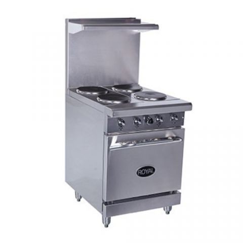 ROYAL RANGE RRE-4 208/3PH 4-BURNER SPACE SAVER 208V ELECTRIC RANGE 24"W