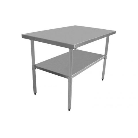 T3036CWP-3 18 Gauge 304 Stainless Top 30"x36" Work Table from Serv-Ware 