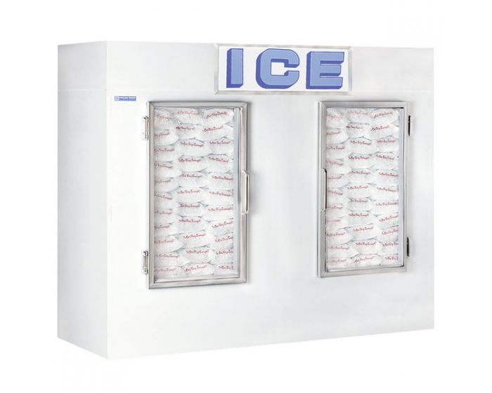 Polar Temp 1000ADG Two Door Auto Defrost Indoor Ice Merchandiser - 100 cu. ft.