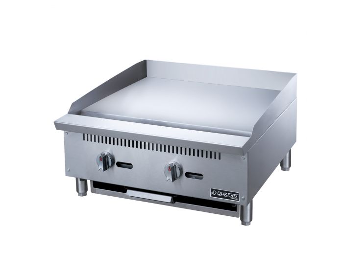 24 in. W Griddle with 2 Burners - Dukers DCGM24 