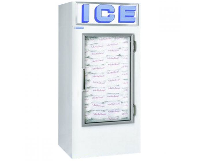 Polar Temp 300ADG Cold Wall Indoor Ice Merchandiser - 30 cu. ft.