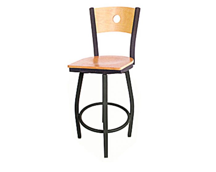 Circle Metal Frame Saddle Restaurant Chair
