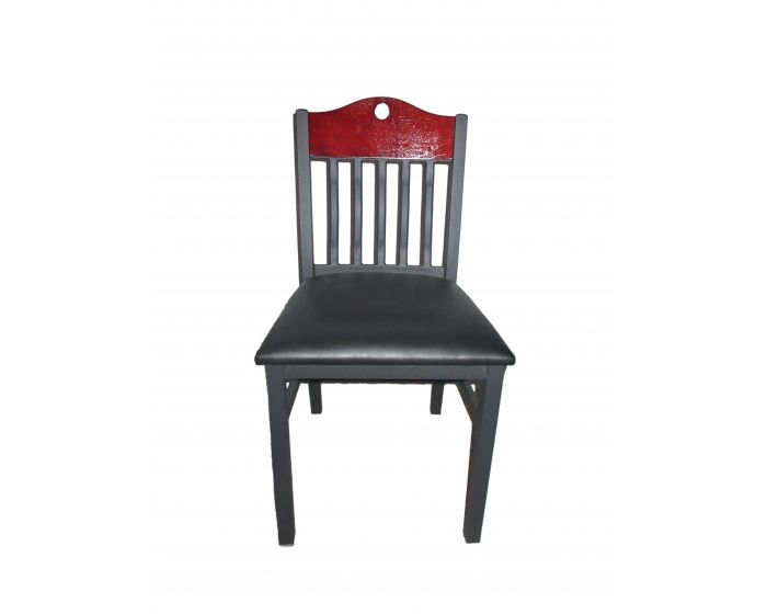 Slats Wood Frame Padded Restaurant Chair