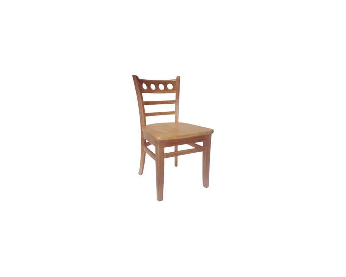Natural Saddle Wooden Restaurant Chair