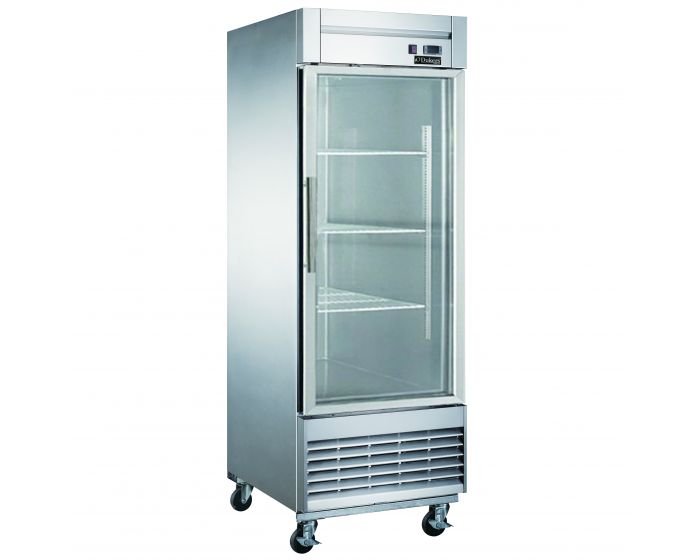 One Glass Door Refrigerator Bottom Mount - Dukers D28R-GS1