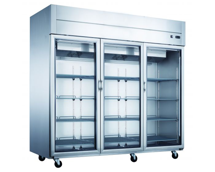 Three Glass Door Refrigerator - Dukers D83AR-GS3