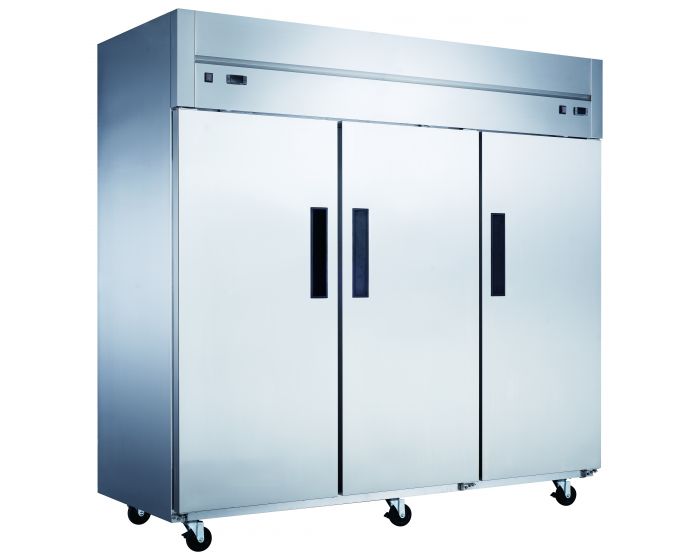 Three Solid Door Refrigerator and Freezer - Dukers D83ARF