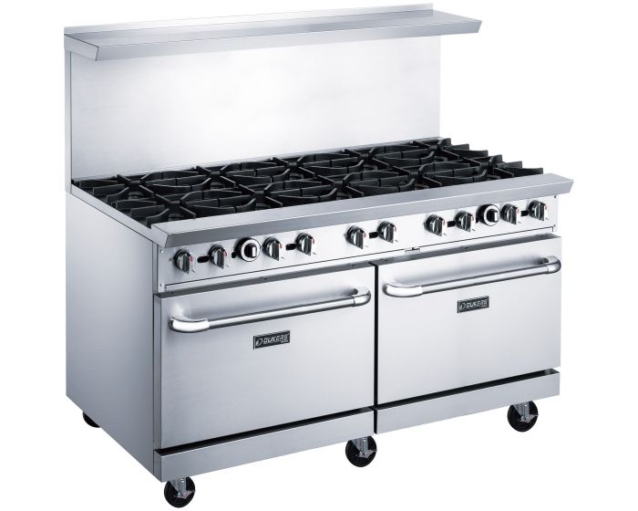 60″ Gas Range with Four (10) Open Burners 