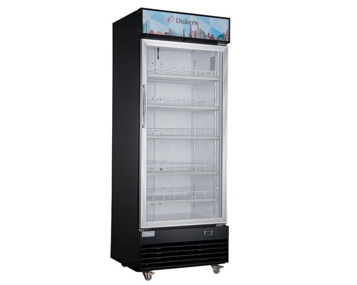 Dukers Bottom Mount One Glass Door Refrigerator - DSM-19R
