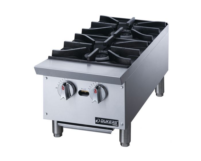  Hot Plate with 2 Burners - Dukers DCHPA12 