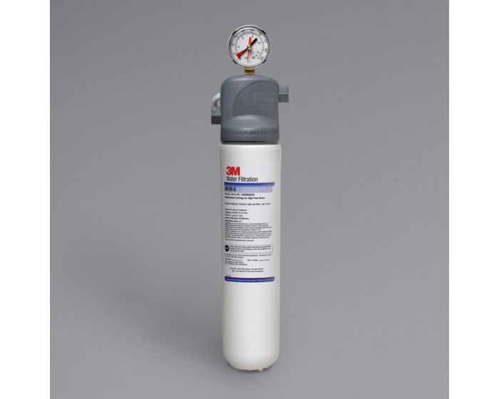 3M Water Filtration Products ICE120-S High Flow Series Filtration System with Valve-In-Head Design for Ice Applications - 0.5 Micron and 1.5 GPM