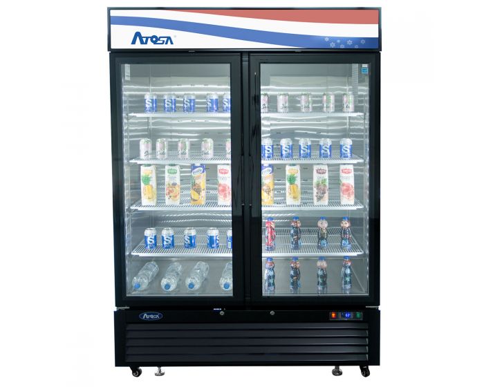 Two Glass Door Refrigerator 43.9 cu.ft - Atosa USA