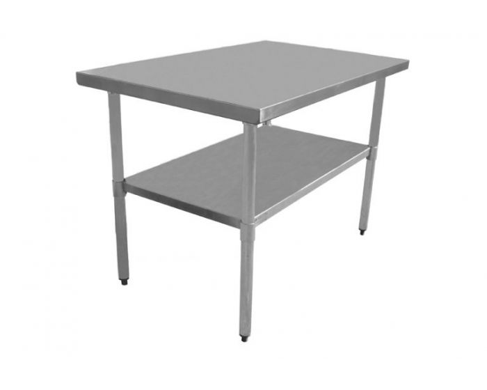 T1815CWP-4 Economy Series Work Tables - 18 Gauge 430 Stainless Top 18